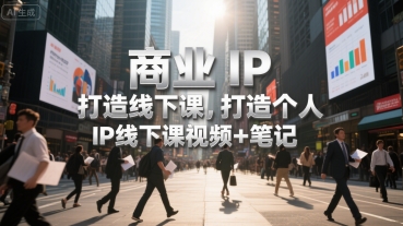 商业IP打造线下课，打造个人 IP线下课视频+笔记-小Z博客